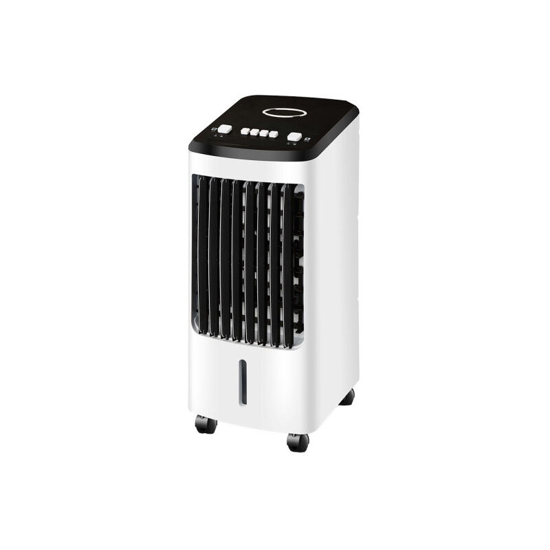 foto del prodotto fabrilamp raffreddatore evaporativo impala nero bianco 80w 3w 3vel 4litri oscillante, portatile c accumulatore de freddo 57x26,5x23
