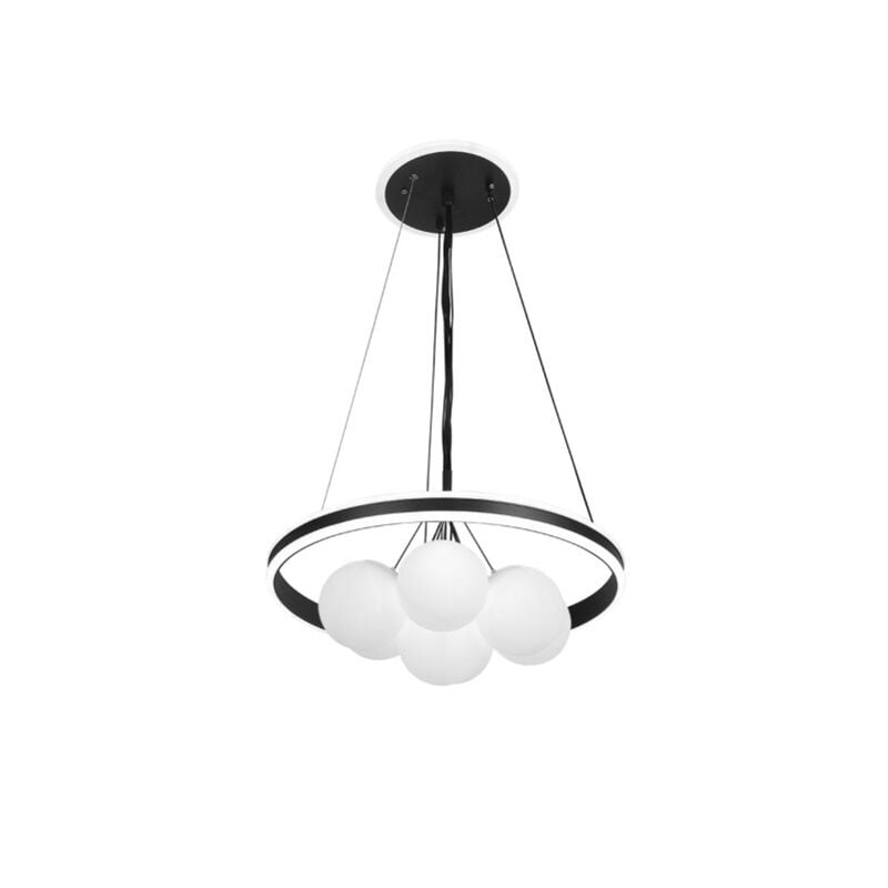 foto del prodotto fabrilamp rodano ciondolo nero 104w 3000 4000 6000k regx50 x50cm 8320lm c remoto, reg.intens
