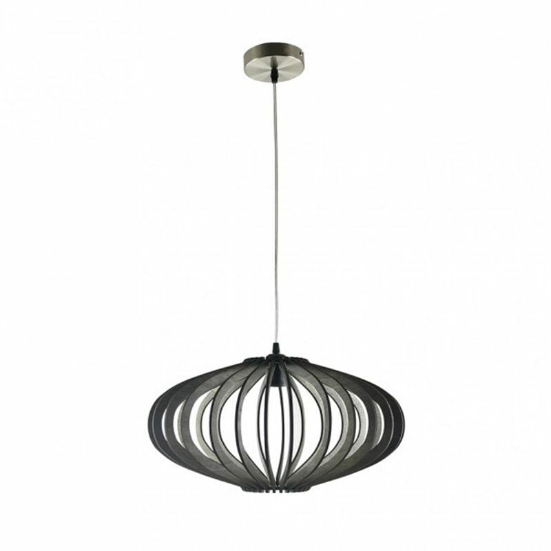 foto del prodotto fabrilamp sapelli pendente 1xe27 legno marrone 45d