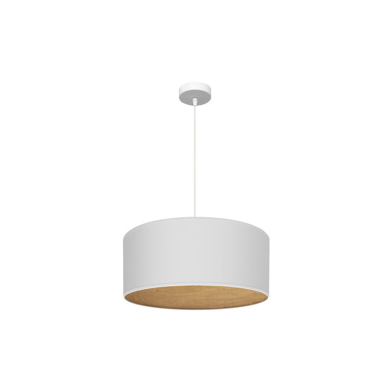 foto del prodotto fabrilamp - tania ciondolo 1xe27 bianco/bianco/bianco legno regx50x50 cm