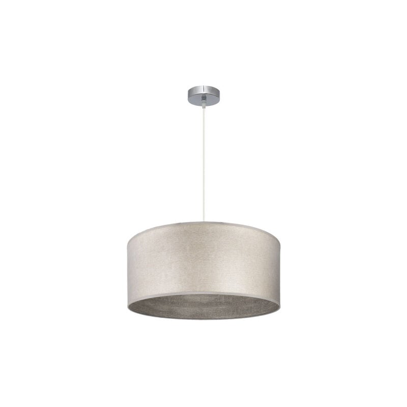 foto del prodotto fabrilamp - tania ciondolo 1xe27 nichel/legno grigio regx50x50 cm