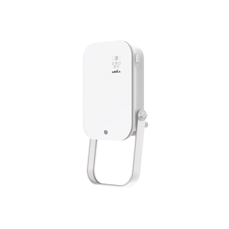 foto del prodotto fabrilamp termoventilatore a parete austria 2000w white 3 funzioni con telecomando e portasciugamani ip24 50x25x13cm