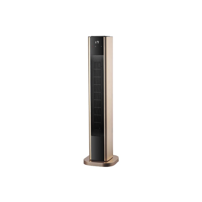 foto del prodotto fabrilamp termoventilatore verticale in ceramica 2000w oro oscillante.2potenze 3 funzioni 86x22x22cm telecomando termostato timer