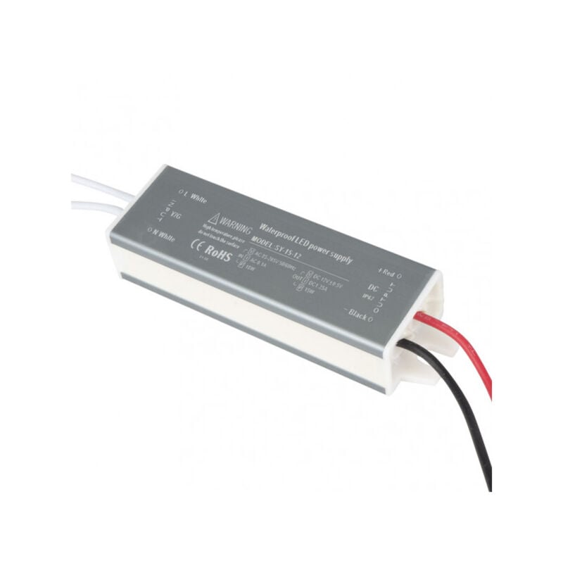 foto del prodotto fabrilamp trasformatore impermeabile 15w 12v ip68 2x3x10,5 cm nastro led freya