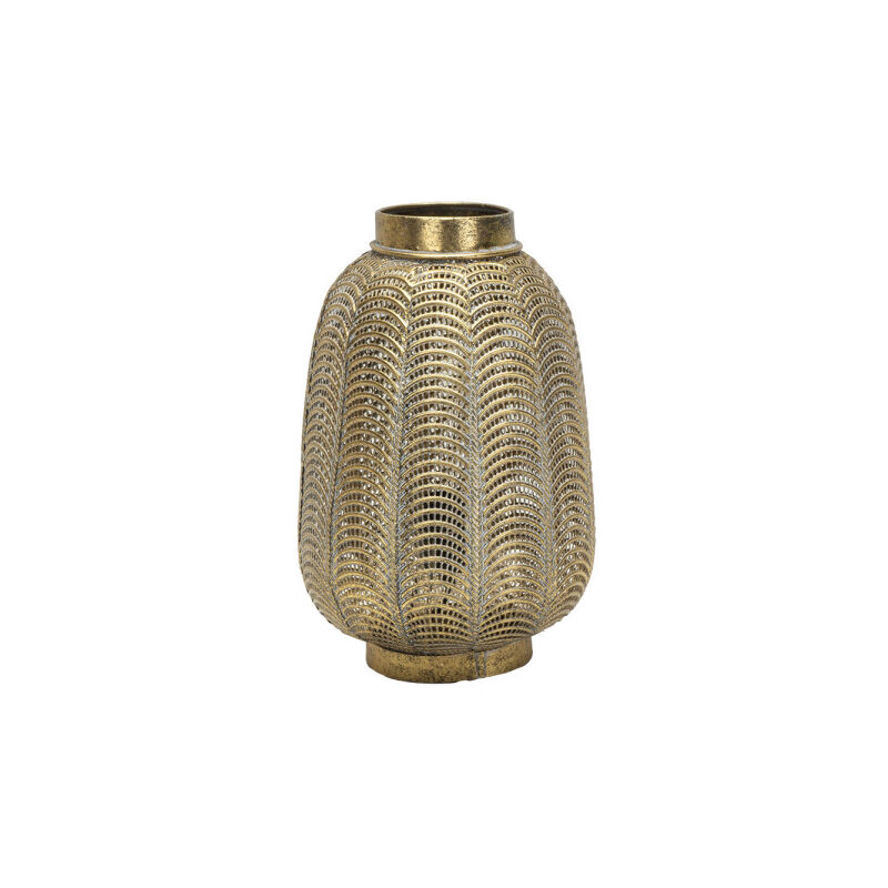 foto del prodotto fabrilamp trikala lampada da tavolo in pelle invecchiata 1xe27 39x25x25cm