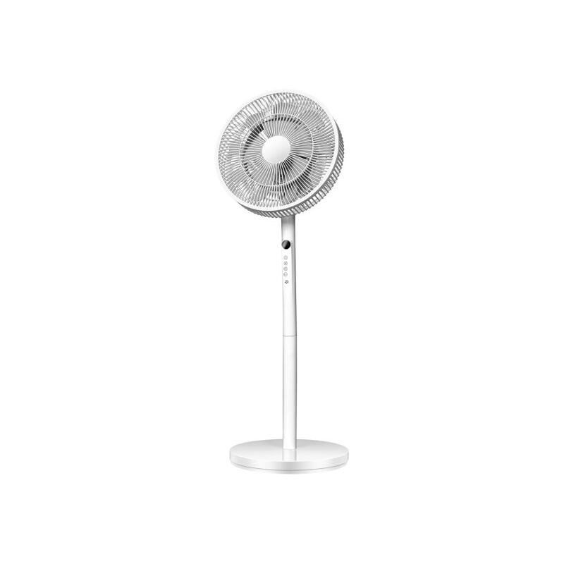 foto del prodotto fabrilamp ventilatore da pavimento de azor white 3vel 60w 70 100x35x35cm oscillante con telecomando e timer