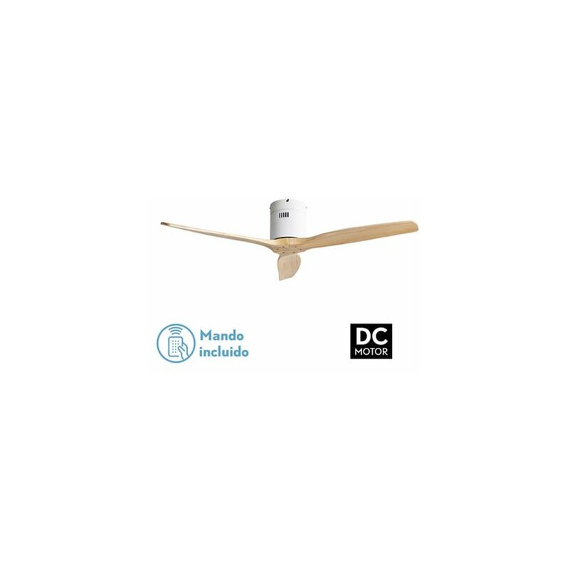 foto del prodotto fabrilamp ventilatore da soffitto aguilon dc bianco 3 pale senza luce