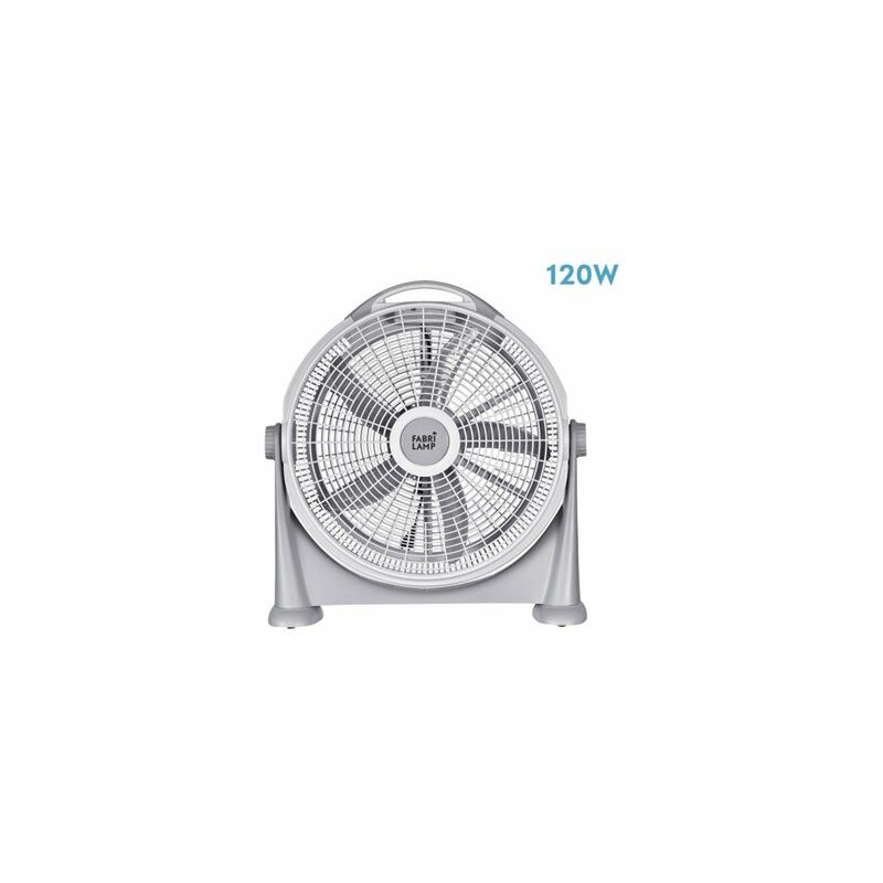 foto del prodotto fabrilamp ventilatore da tavolo cool grey 120w grigio regolabile 62x58x16 cm