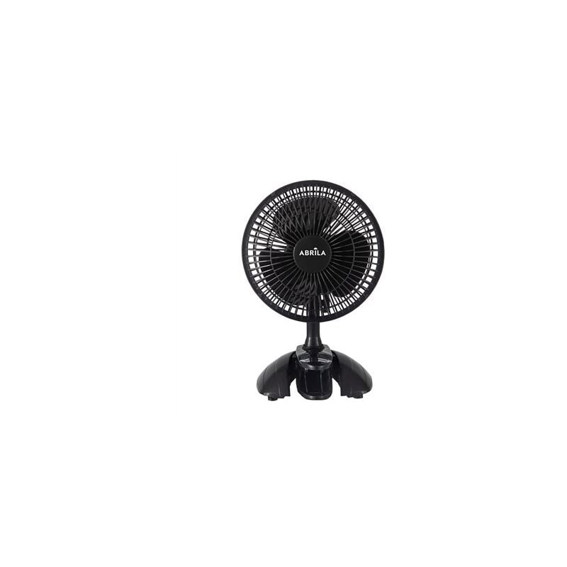 foto del prodotto fabrilamp ventilatore da tavolo regolabile nervi n con clip motore ac 20w, 2 velocit , nero