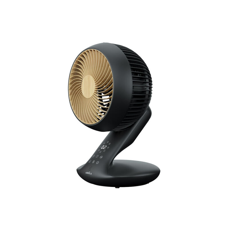 foto del prodotto fabrilamp ventilatore dc ventilatore da tavolo miera nero faggio 20w 8vel 3d.oscillazione remota,timer 40,5x25,4x23,3cm