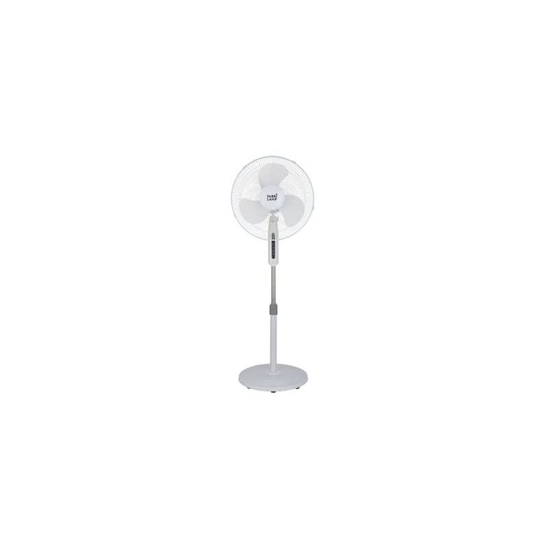 foto del prodotto fabrilamp ventilatore de pie etesio blanco 3 velocides 40w oscillante 3 lame bianco regx43x40 cm