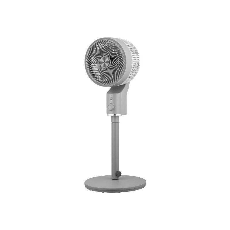 foto del prodotto fabrilamp ventilatore de pie talamo grigio cromo 50w 3vel regx33x33cm oscillante fisso e rotante