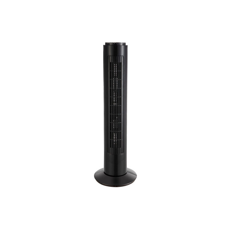 foto del prodotto fabrilamp ventilatore de tower picaro nero 3vel 50w w remote timer, fisso e rotante 74x22x22cm