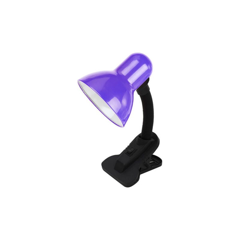 foto del prodotto fabrilamp yezco 1xe27 viola flexi fixation c morsetto flessibile regolabile 26x11,5x12 cm