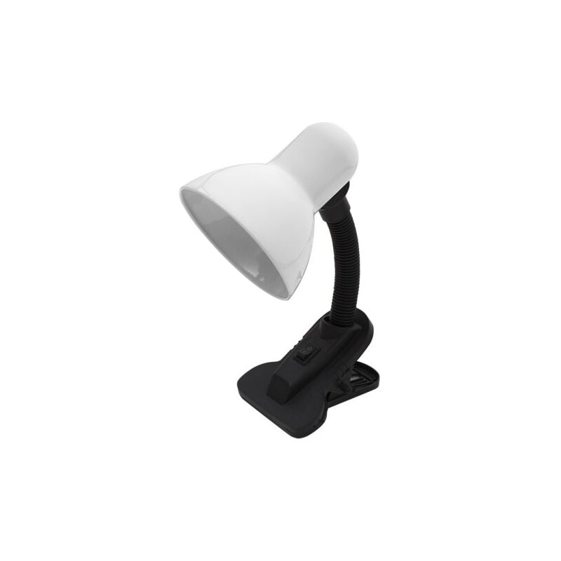 foto del prodotto fabrilamp yezco 1xe27 white flexi fixture w swivel clamp 26x11,5x12 cm
