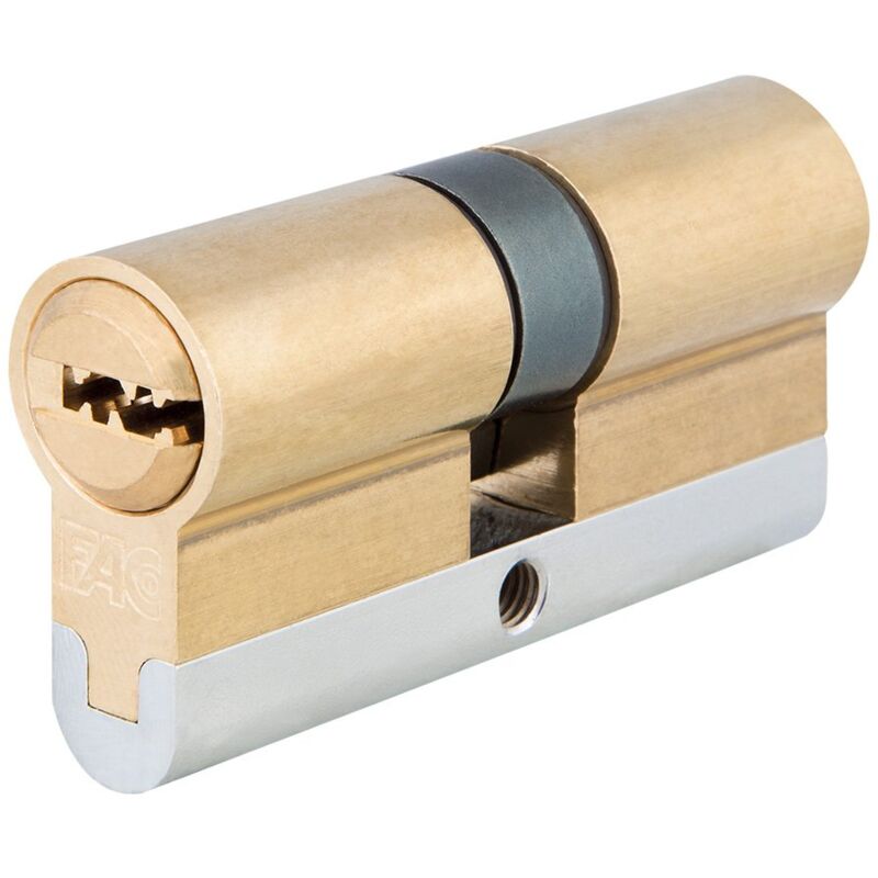 foto del prodotto fac 23237 cilindro profilo europeo di alta sicurezza, ottone, 62 mm