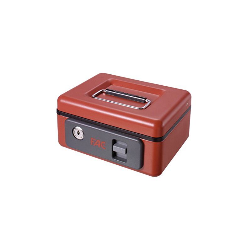 foto del prodotto fac 25014 cassetta di sicurezza con pulsante, numero 4, colore rosso