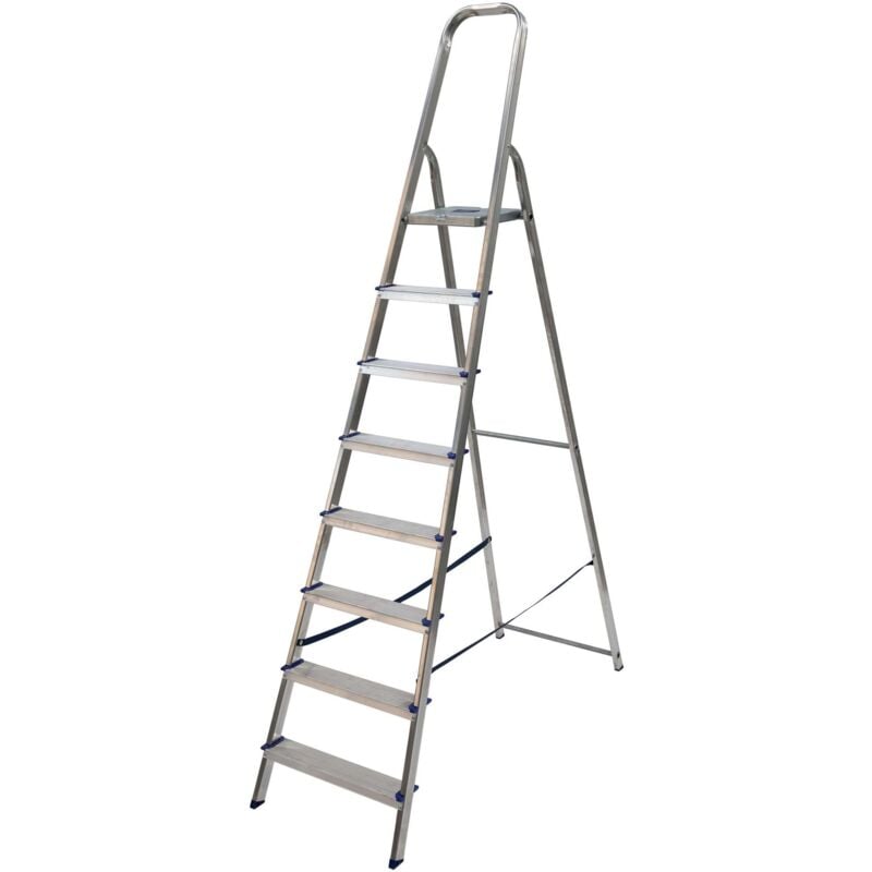 foto del prodotto facal scala 8 gradini in alluminio domestica max 150 kg