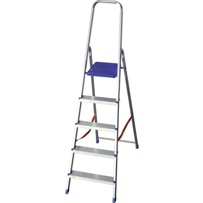 foto del prodotto facal scala alluminio domus k100 5 gradini leggera e maneggevole 1,66 m