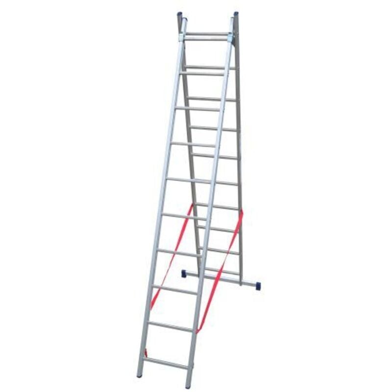 foto del prodotto facal scala in alluminio a 2 elementi stilo gradini n 2x10 h max cm. 454