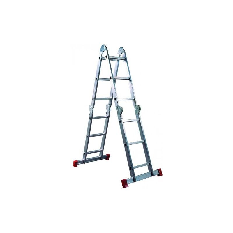 foto del prodotto facal scala in alluminio multiposizioni hobby 6 gradini n 3x4 h max cm. 371