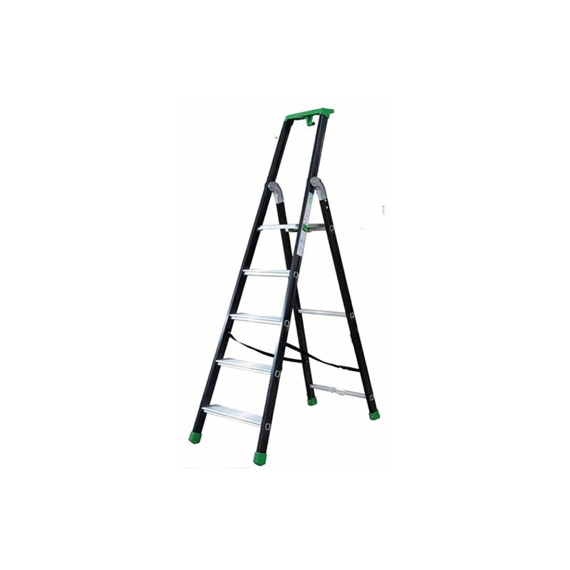 foto del prodotto facal scaletta anodizzata 5 gradini altezza max di lavoro 2.92m q50 5p