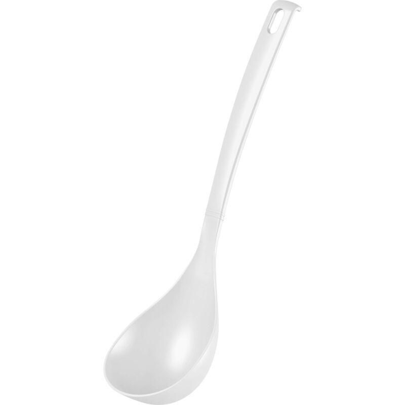 foto del prodotto fackelmann 24291 blanca mestolo da cucina in plastica, per pentole e padelle rivestite, colore bianco
