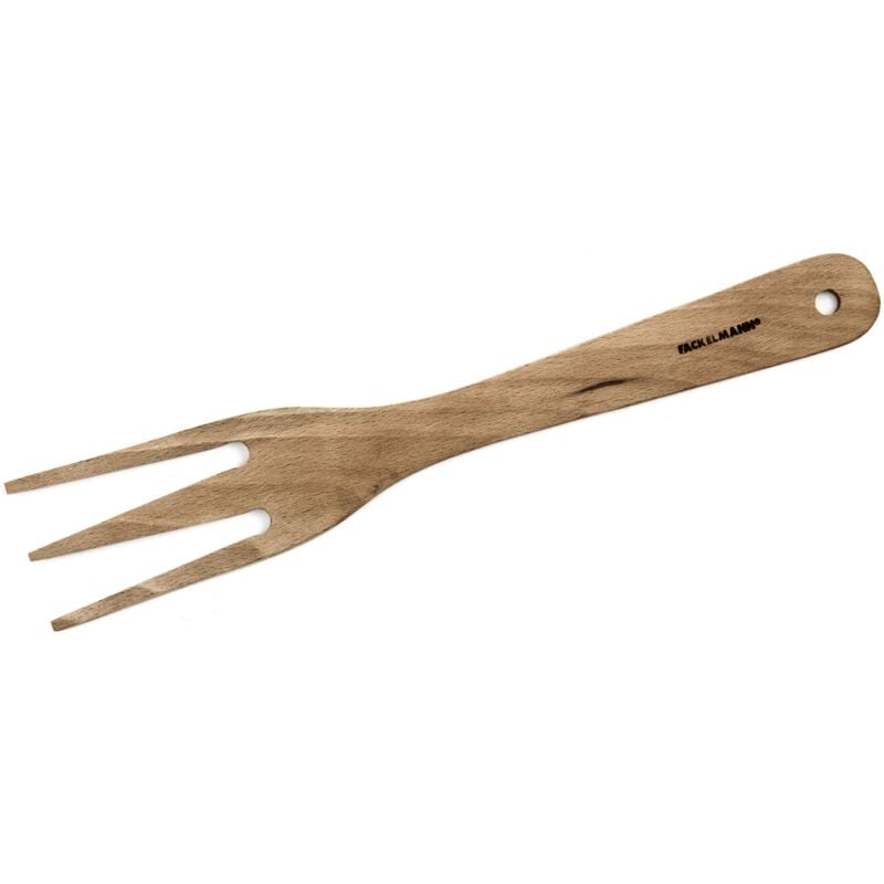 foto del prodotto fackelmann 30353 forchetta a 3 denti, in legno di faggio