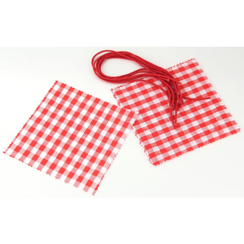 foto del prodotto fackelmann centrotavola con cordoncino, cotone, multicolore, 14.5 x 14.5 x 0.1 cm, 6 unit 