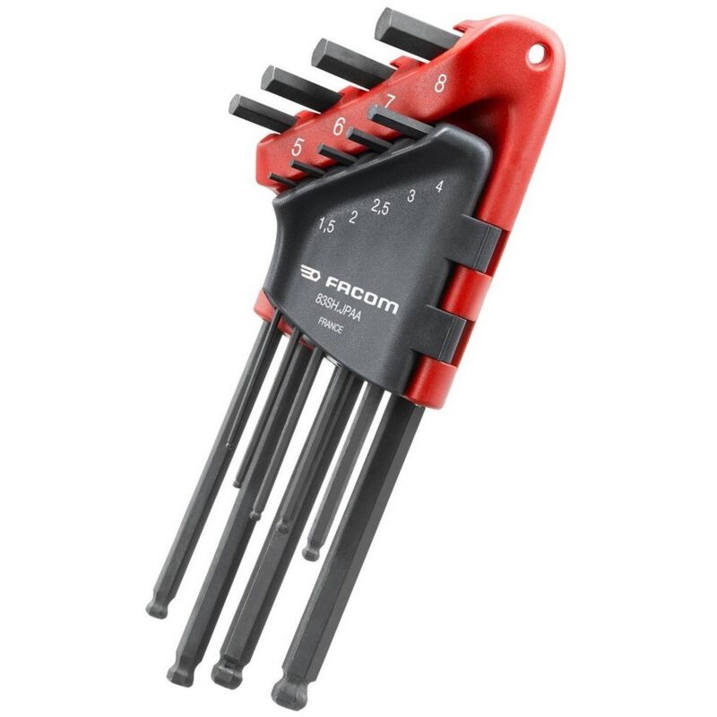 foto del prodotto facom 83sh.jpaa set di chiavi maschio anodizzate da 1,5 a 8 mm, set di 142 pezzi