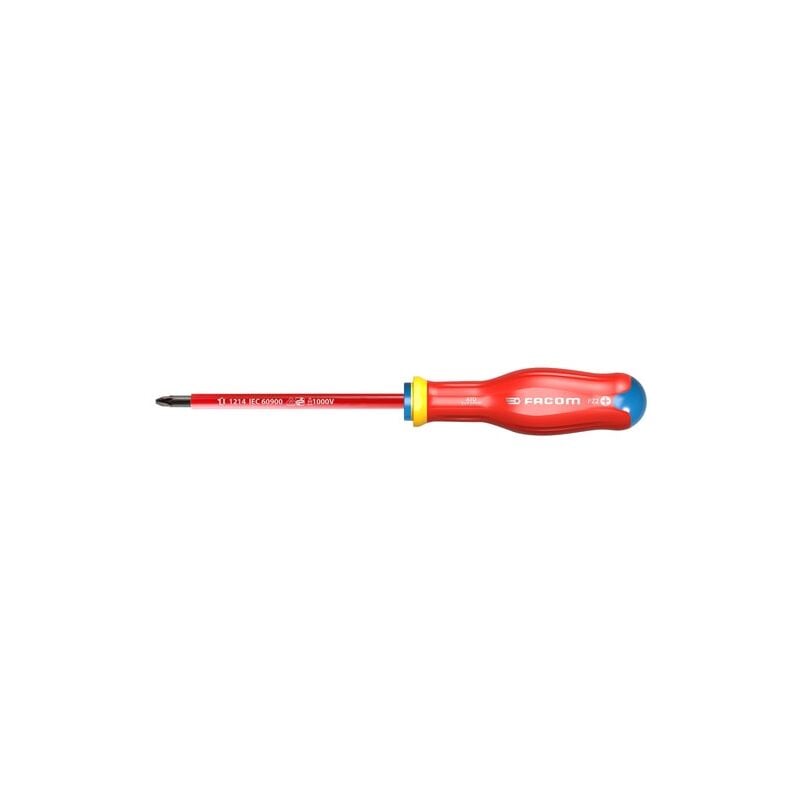 foto del prodotto facom avvitatore isolato protwist 1000 volt per viti testa croce pozidriv pz 2x125 atd2x125ve