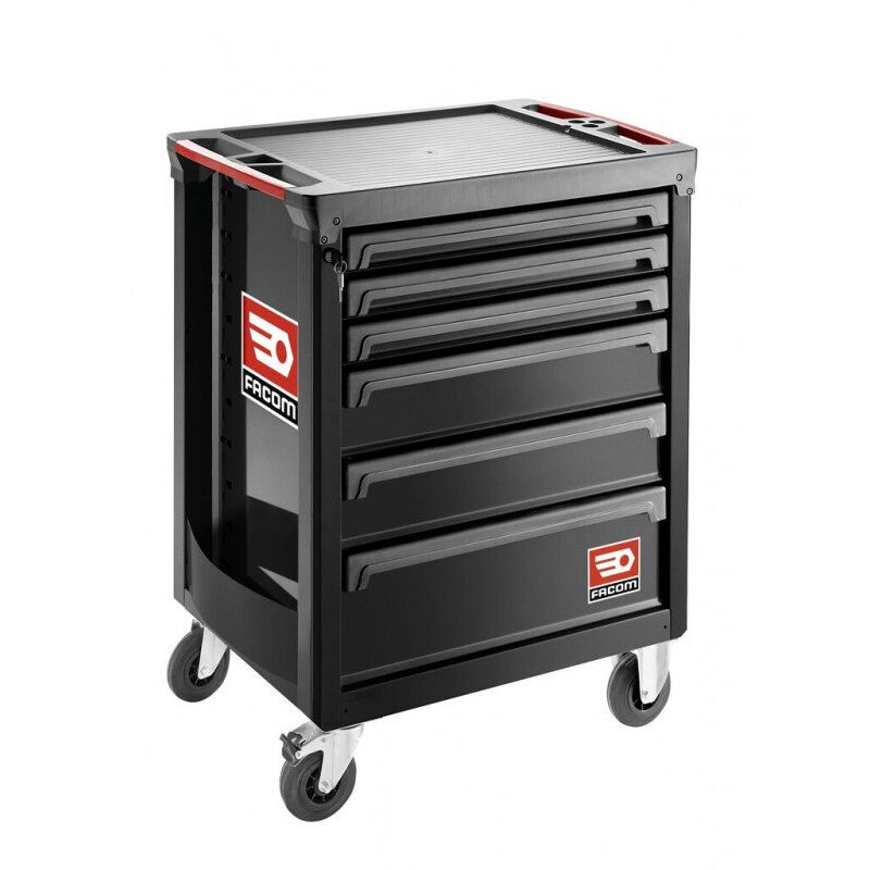 foto del prodotto facom carrello 6 cassetti roll m3 nero roll.6nm3apf