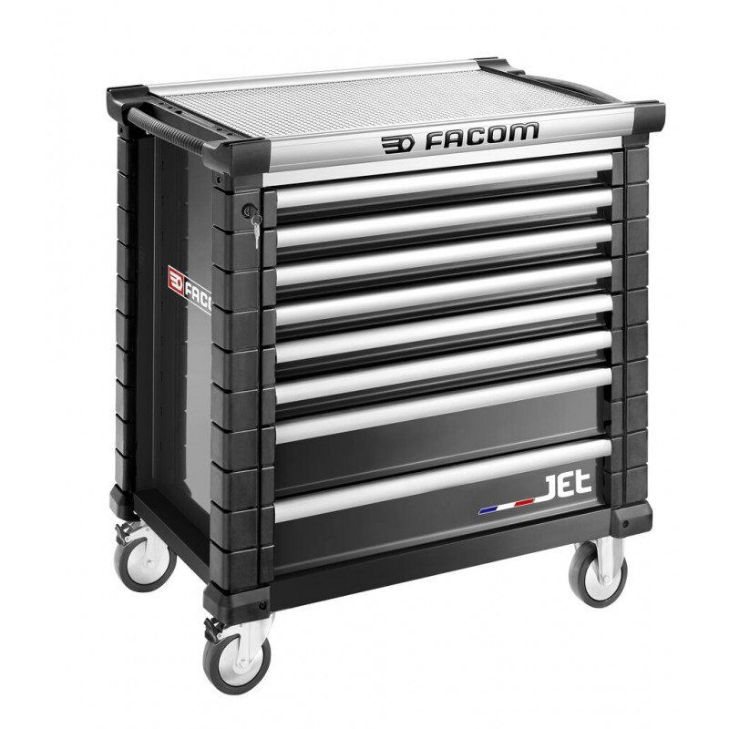 foto del prodotto facom jetm4 carrello a 8 cassetti nero jet.8nm4apf