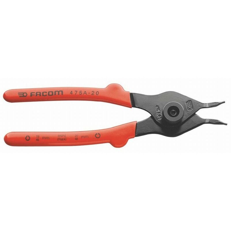 foto del prodotto facom pinze reversibili 150 mm per anelli di sicurezza interni esterni 475a.15