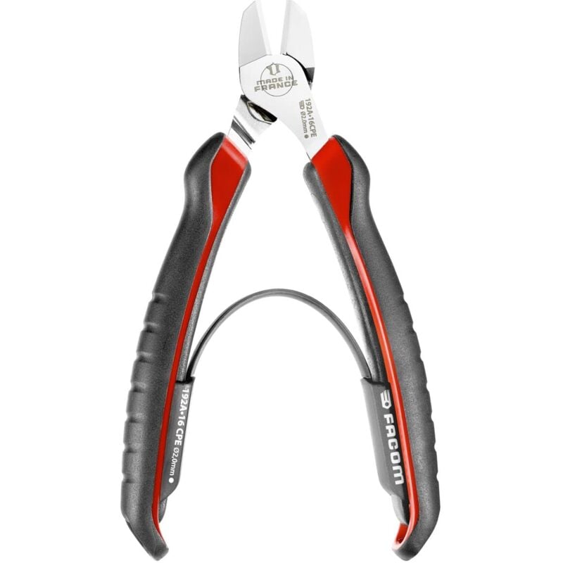 foto del prodotto facom sc.192 pinza a taglio diagonale 180 mm rosso nero