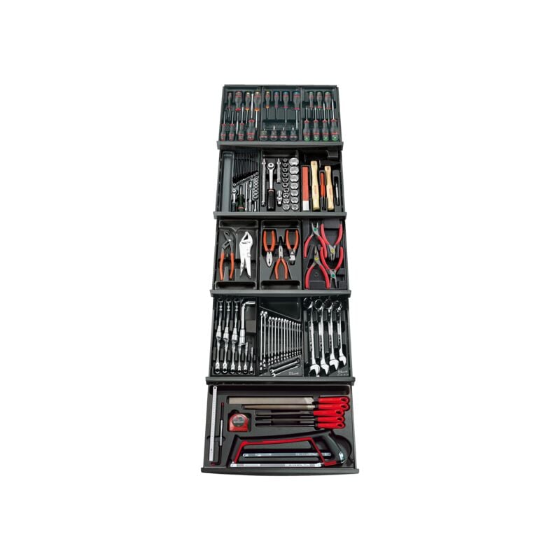 foto del prodotto facom set di 143 utensili 13 moduli su 4 cassetti cm.143pf