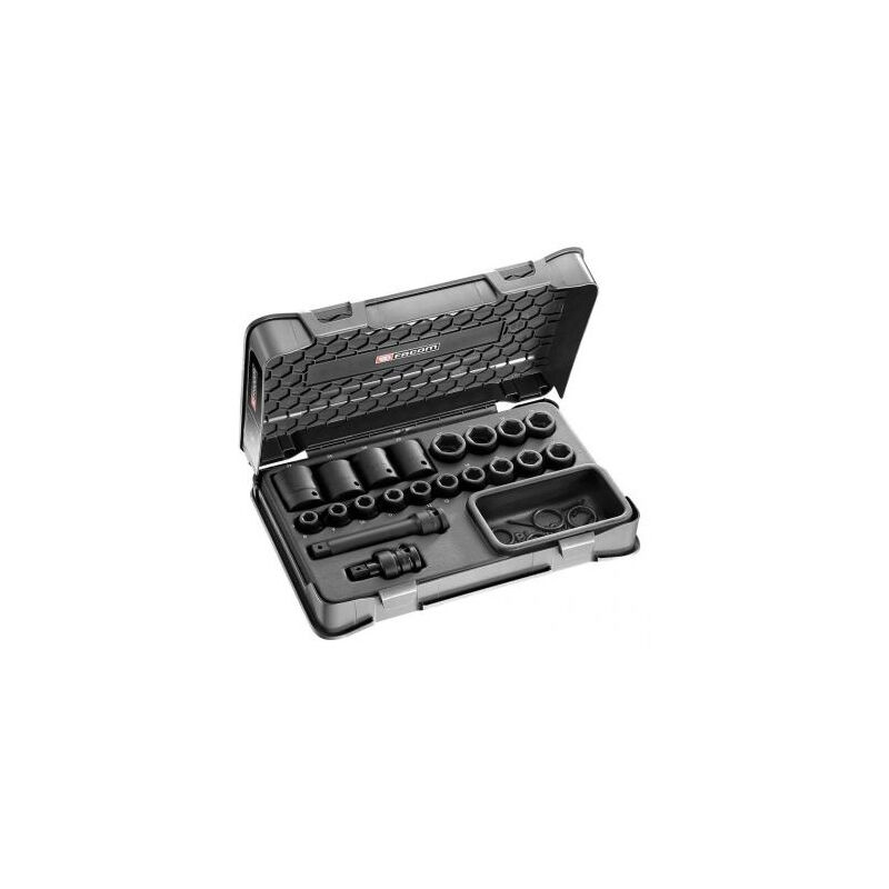 foto del prodotto facom set di bussole 1 2 esagonali a percussione 8 27 mm ns.500b