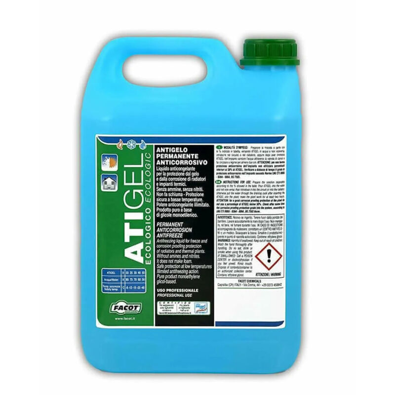 foto del prodotto facot atigel fluido antigelo anticorrosivo da 1 kg articolo anti100e