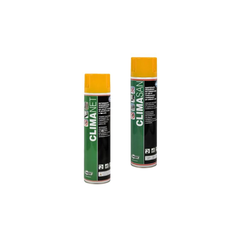 foto del prodotto facot chemicals facot climanet climasan spray detergenti igienizzanti deodoranti condizionatori 600 ml