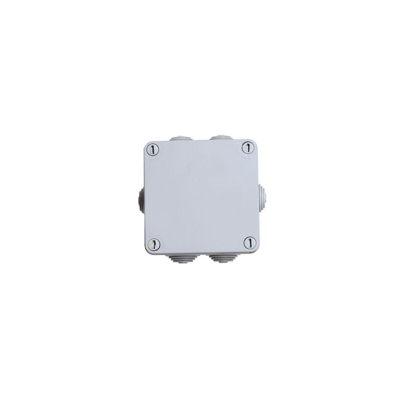 immagine 0 del prodotto faeg cassetta scatola stagna di derivazione rettangolare con coperchio con viti in plastica 105 x 105 x 55 con 7 passacavi ip55 fg13424