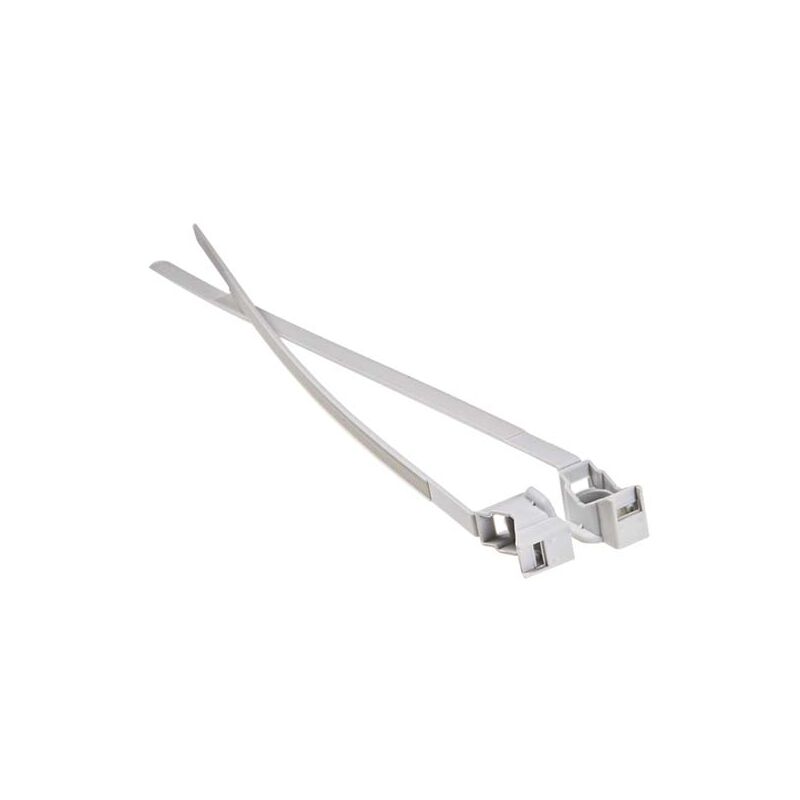 foto del prodotto faeg confezione 100pz clips per fissaggio tubi a fascetta 40 63mm colore grigio ral 7035 fg16065