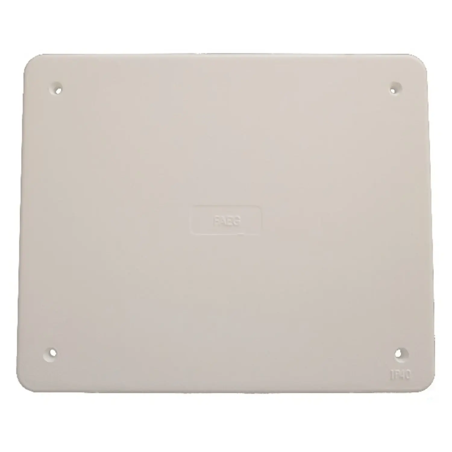 foto del prodotto faeg fg10316 coperchio con viti per cassetta di derivazione 198x153mm misura 6