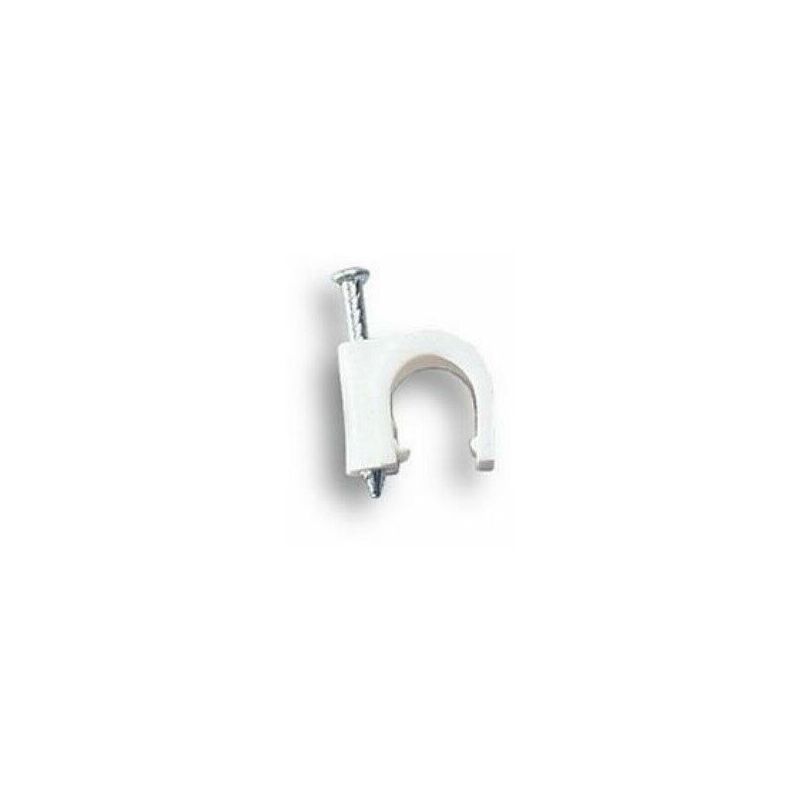 foto del prodotto faeg graffette graffetta fissacavo bloccacavo fissa cavi pz 100 mm 3 4 grigio