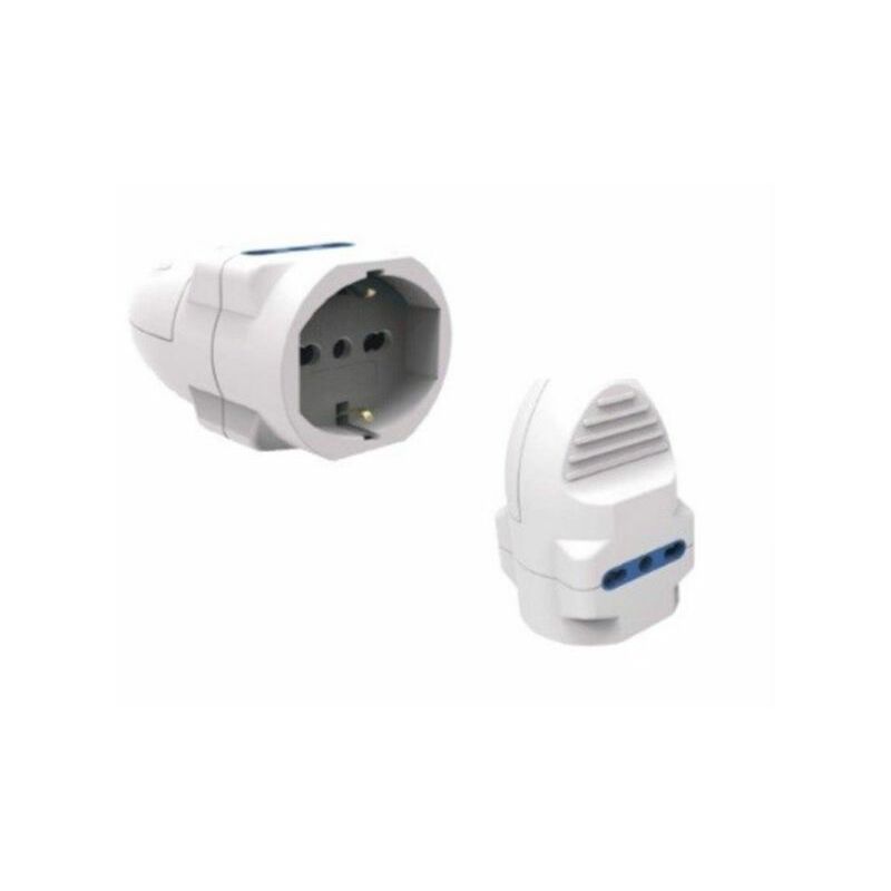 foto del prodotto faeg presa tripla volante schuko 2 prese 2p t 10 16 a bianca fg28521