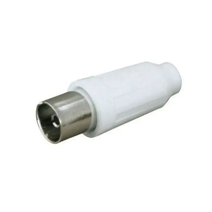 foto del prodotto faeg spinotto tv 9,5mm per cavo coassiale antenna bianco femmina