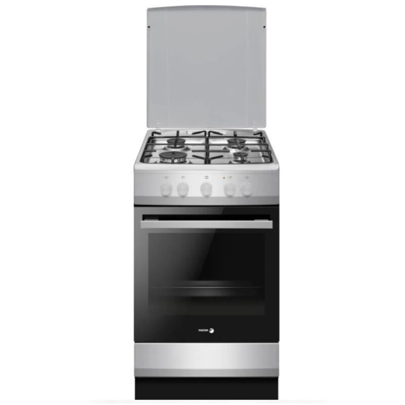 foto del prodotto fagor fornello a gas 74 l 4 fuochi grigio nero facg202s