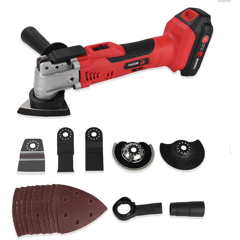 foto del prodotto fagor levigatrice multifunzione a batteria 20 v fgmt20v