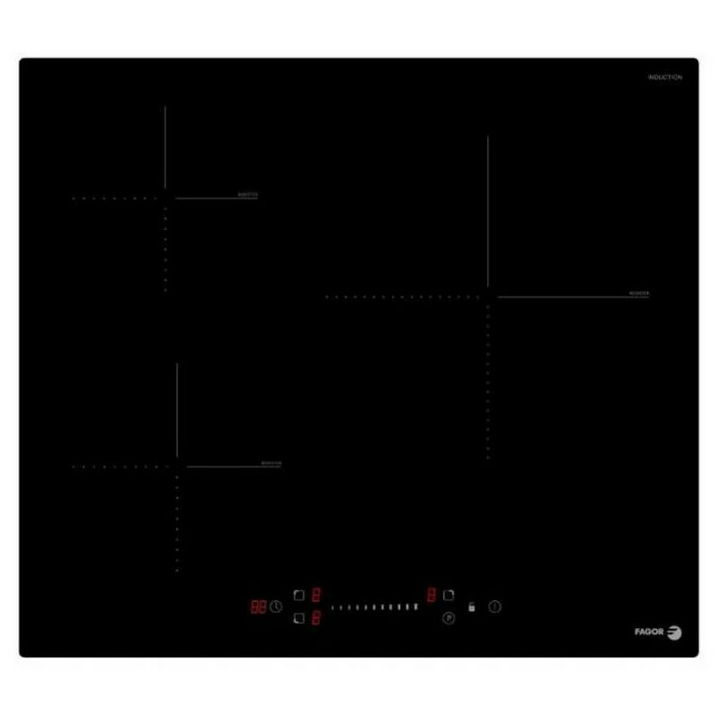 foto del prodotto fagor piano cottura a induzione 60cm 3 fuochi 6600w nero fai3537