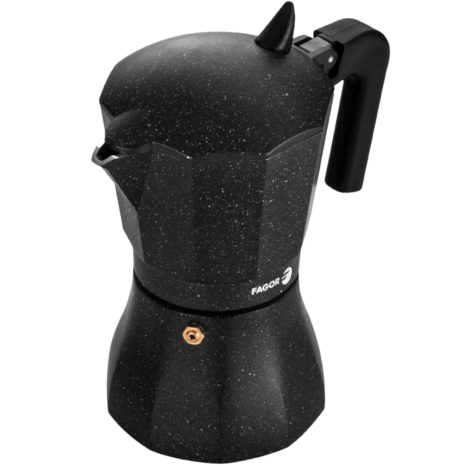 foto del prodotto fagor tiramisu - caffettiera italiana in alluminio extra spesso, non adatta all'induzione, manopola e maniglie ergonomiche al tocco freddo, caffè, moka