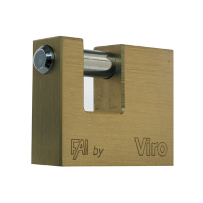 foto del prodotto fai art 505 lucchetto per serranda 50 mm antiscasso con 2 chiavi viro